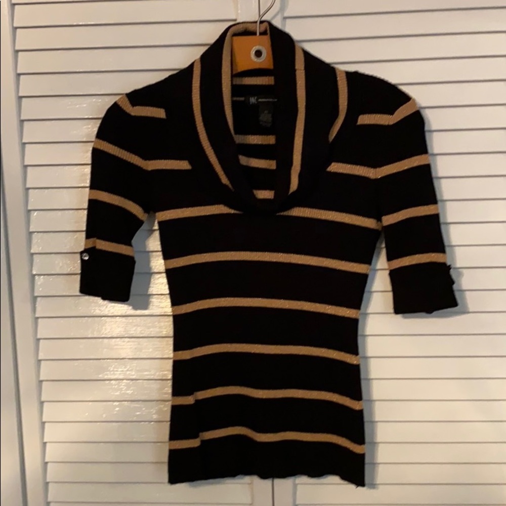 Black and gold sweater